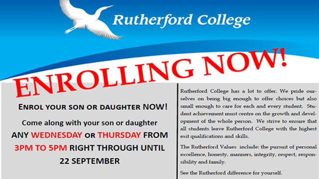 Rutherford College Enrolling Now